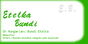 etelka bundi business card